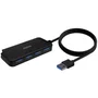 Aisens Hub USB 3.0 A106-0714 con 4 puertos USB 3.2 Gen 1, Negro, 60cm